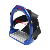 Maxbell 2Pcs Adults Stirrups Heavy Duty Horse Stirrups for Equestrian Saddle Outdoor Blue
