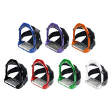 Maxbell 2Pcs Adults Stirrups Heavy Duty Horse Stirrups for Equestrian Saddle Outdoor Blue