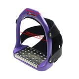Maxbell 2Pcs Adults Stirrups Heavy Duty Horse Stirrups for Equestrian Saddle Outdoor Purple