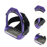 Maxbell 2Pcs Adults Stirrups Heavy Duty Horse Stirrups for Equestrian Saddle Outdoor Purple