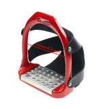 Maxbell 2Pcs Adults Stirrups Heavy Duty Horse Stirrups for Equestrian Saddle Outdoor Red