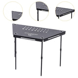 Maxbell Camping Table Beach Table Compact Outdoor Table for Garden Backyard Black
