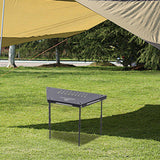 Maxbell Camping Table Beach Table Compact Outdoor Table for Garden Backyard Black