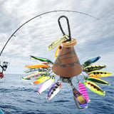 Maxbell Fishing Lure Sequins Hanger Portable Fishing Tool Lure Storage for Pond Lake