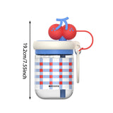 Maxbell 650ml Gift Creative Cherry Water Bottle for Sports Outdoor Activities Hiking