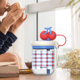 Maxbell 650ml Gift Creative Cherry Water Bottle for Sports Outdoor Activities Hiking