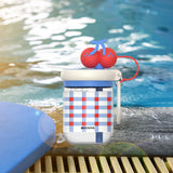 Maxbell 650ml Gift Creative Cherry Water Bottle for Sports Outdoor Activities Hiking