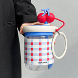 Maxbell 650ml Gift Creative Cherry Water Bottle for Sports Outdoor Activities Hiking