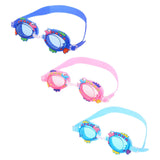 Maxbell Kids Swim Goggles Adjustable Silicone Strap Swimming Glasses for Girls Beach Dark Blue