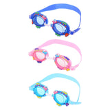 Maxbell Kids Swim Goggles Adjustable Silicone Strap Swimming Glasses for Girls Beach Dark Blue