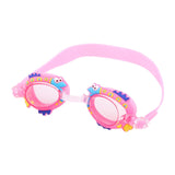 Maxbell Kids Swim Goggles Adjustable Silicone Strap Swimming Glasses for Girls Beach Pink