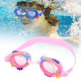 Maxbell Kids Swim Goggles Adjustable Silicone Strap Swimming Glasses for Girls Beach Pink