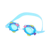 Maxbell Kids Swim Goggles Adjustable Silicone Strap Swimming Glasses for Girls Beach Light Blue