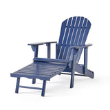 Maxbell Reclining Adirondack Chair Modern Folding Patio Chair for Backyard Lawn Deck