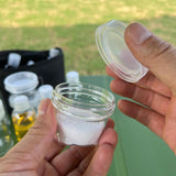 Maxbell 9Pcs Camping Spice Jars with Bag Spice Containers for Travel Outdoor Camping