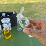 Maxbell 9Pcs Camping Spice Jars with Bag Spice Containers for Travel Outdoor Camping