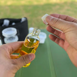 Maxbell 9Pcs Camping Spice Jars with Bag Spice Containers for Travel Outdoor Camping