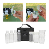 Maxbell 9Pcs Camping Spice Jars with Bag Spice Containers for Travel Outdoor Camping