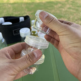 Maxbell 9Pcs Camping Spice Jars with Bag Spice Containers for Travel Outdoor Camping