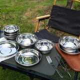 Maxbell 20Pcs Camping Tableware Plates Bowls Set for Home Backpacking Outdoor Dining