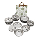 Maxbell 20Pcs Camping Tableware Plates Bowls Set for Home Backpacking Outdoor Dining