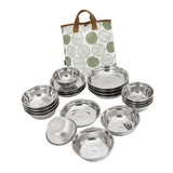 Maxbell 20Pcs Camping Tableware Plates Bowls Set for Home Backpacking Outdoor Dining