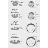 Maxbell Stainless Steel Plates and Bowls Dinnerware Cutlery for Cooking Grill Hiking