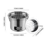 Maxbell Mini Grill Rack Easy to Use Sturdy Stainless Steel for Outdoor Patio Hiking