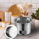 Maxbell Mini Grill Rack Easy to Use Sturdy Stainless Steel for Outdoor Patio Hiking