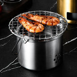 Maxbell Mini Grill Rack Easy to Use Sturdy Stainless Steel for Outdoor Patio Hiking