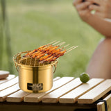 Maxbell Grill Rack Wear Resistant Mini Barbecue Grill Rack for BBQ Hiking Backyard