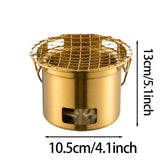 Maxbell Grill Rack Wear Resistant Mini Barbecue Grill Rack for BBQ Hiking Backyard