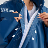 Maxbell Hooded Raincoat Rain Poncho with Hood for Outdoor Activities Cycling Camping