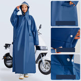 Maxbell Hooded Raincoat Rain Poncho with Hood for Outdoor Activities Cycling Camping