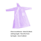 Maxbell Hooded Raincoat Rain Poncho with Hood for Outdoor Activities Cycling Camping
