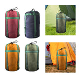 Maxbell Compression Sack for Sleeping Bag 7.09inchx14.96inch for Backpacking Camping Red