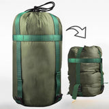 Maxbell Compression Sack for Sleeping Bag 7.09inchx14.96inch for Backpacking Camping Red