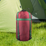 Maxbell Compression Sack for Sleeping Bag 7.09inchx14.96inch for Backpacking Camping Red