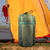 Maxbell Compression Sack for Sleeping Bag 7.09inchx14.96inch for Backpacking Camping Green
