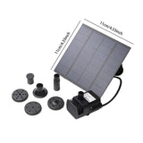 Maxbell Solar Water Pump Multifunctional DIY Solar Fountain Kit for Garden Fish Tank