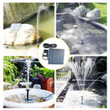 Maxbell Solar Water Pump Multifunctional DIY Solar Fountain Kit for Garden Fish Tank