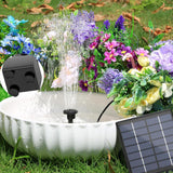 Maxbell Solar Water Pump Multifunctional DIY Solar Fountain Kit for Garden Fish Tank