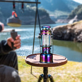 Maxbell Camping Gas Lantern Hanging or Desktop Outdoor Light for Garden Patio Hiking Colorful