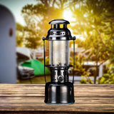 Maxbell Camping Gas Lantern Hanging or Desktop Outdoor Light for Garden Patio Hiking Black