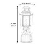 Maxbell Camping Gas Lantern Hanging or Desktop Outdoor Light for Garden Patio Hiking Silver