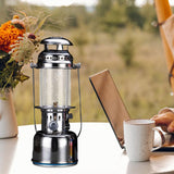 Maxbell Camping Gas Lantern Hanging or Desktop Outdoor Light for Garden Patio Hiking Silver