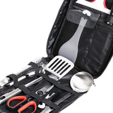 Maxbell Camping Kitchen Cooking Utensils Set Outdoor Kitchenware for Grilling Hiking 9PCS