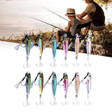 Maxbell 6 Pieces Fishing Lures Baits Saltwater Hard Baits Fishing Jigs Jigging Lures 4.5cmx2cmx1cm