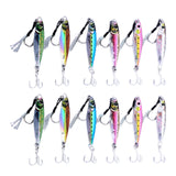 Maxbell 6 Pieces Fishing Lures Baits Saltwater Hard Baits Fishing Jigs Jigging Lures 4.5cmx2cmx1cm