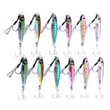 Maxbell 6 Pieces Fishing Lures Baits Saltwater Hard Baits Fishing Jigs Jigging Lures 4.5cmx2cmx1cm
